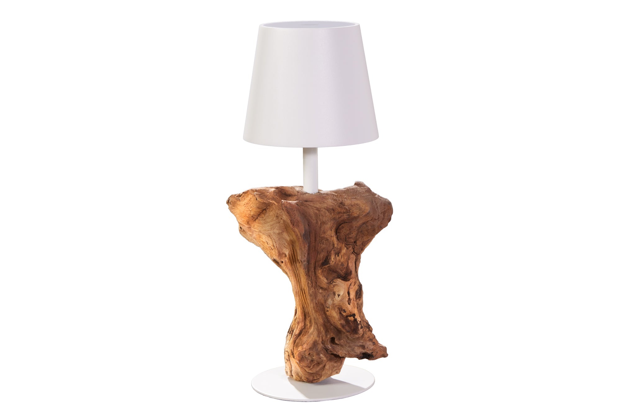 LED-tafellamp op batterijen HYPNOTIC TO GO 30 cm wit naturel oplaadbaar met touchdimmer snoerloos - 44099