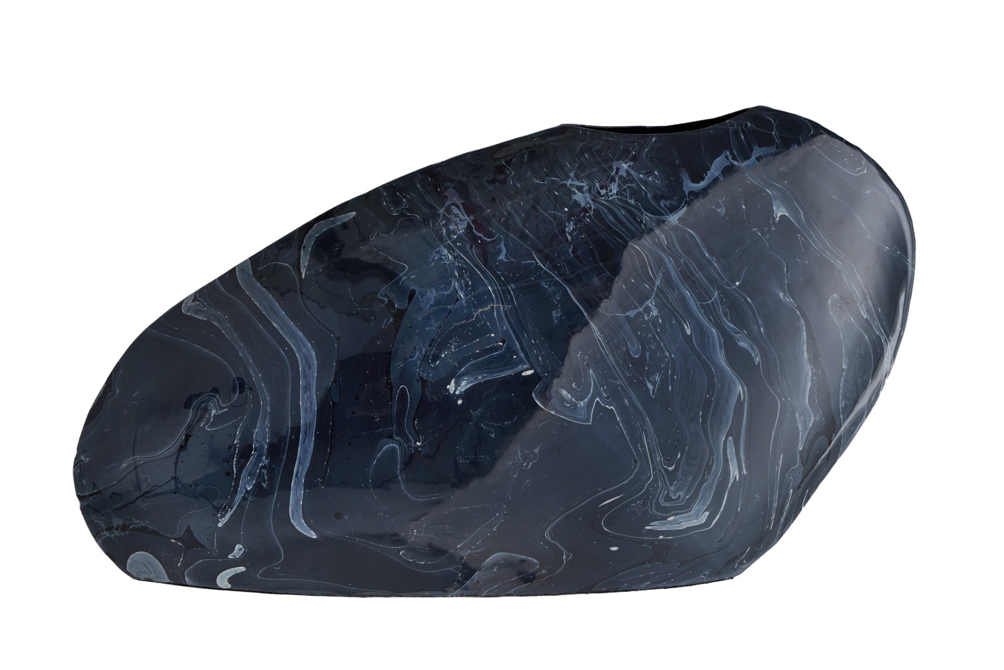Vaas STONE 38 cm marmerlook zwart - 43187