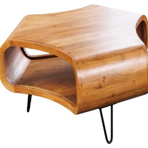 Salontafel ORGANIC LIVING 70 cm acaciahout bruine honingkleurige afwerking - 47094