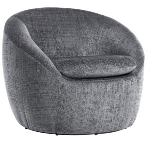 Fauteuil ALPINE 360° draaibaar, met structuurstof, grijs - 46863