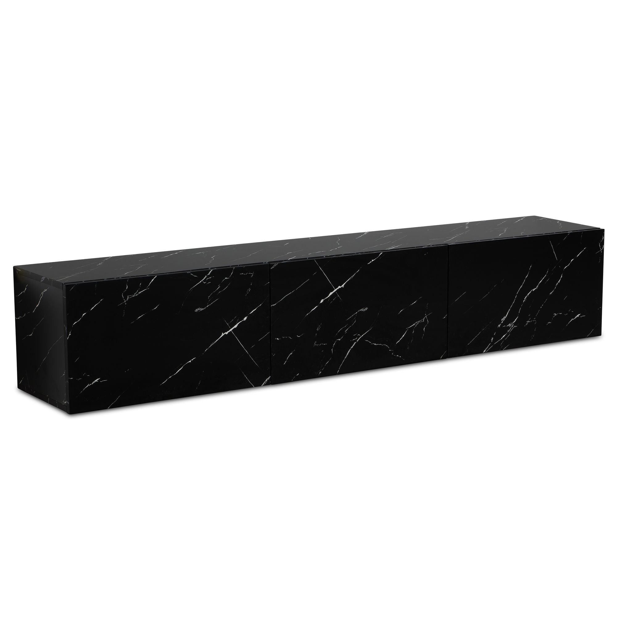 Tv-meubel zwart 160 cm breed hangend - WL6.865