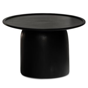Salontafel zwart mangohout 60x60 cm - WL6.811