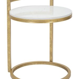 BIJZETTAFEL ROND MARMER CM 40X43X50 - 1424010000