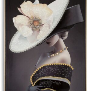 LAQUARED MUUR BROEK MET FRAME WIEN HOED -B- CM 62X4X92 - 032573000B