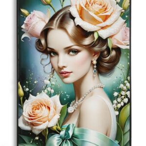FANTASIE GELAKT CANVAS MET FRAME -B- CM 72X4X102 - 032604000B