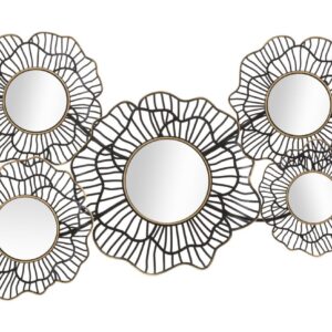 WANDDECORATIE OSAKA MET MIRROS CM 121x5x56 - 323240000