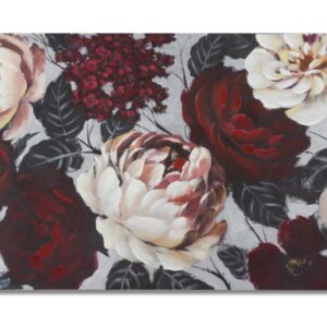 HANDGEMAAKTE MUURSCHILDERING WIT/RODE BLOEM LIGHTBACK
150X3,8X76 - 321240000