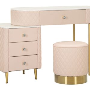 NACHTKASTJE SHARON ROZE MET KRUK CM 120X40X75 (AFMETING KRUK Ø36X39) - 142835000R