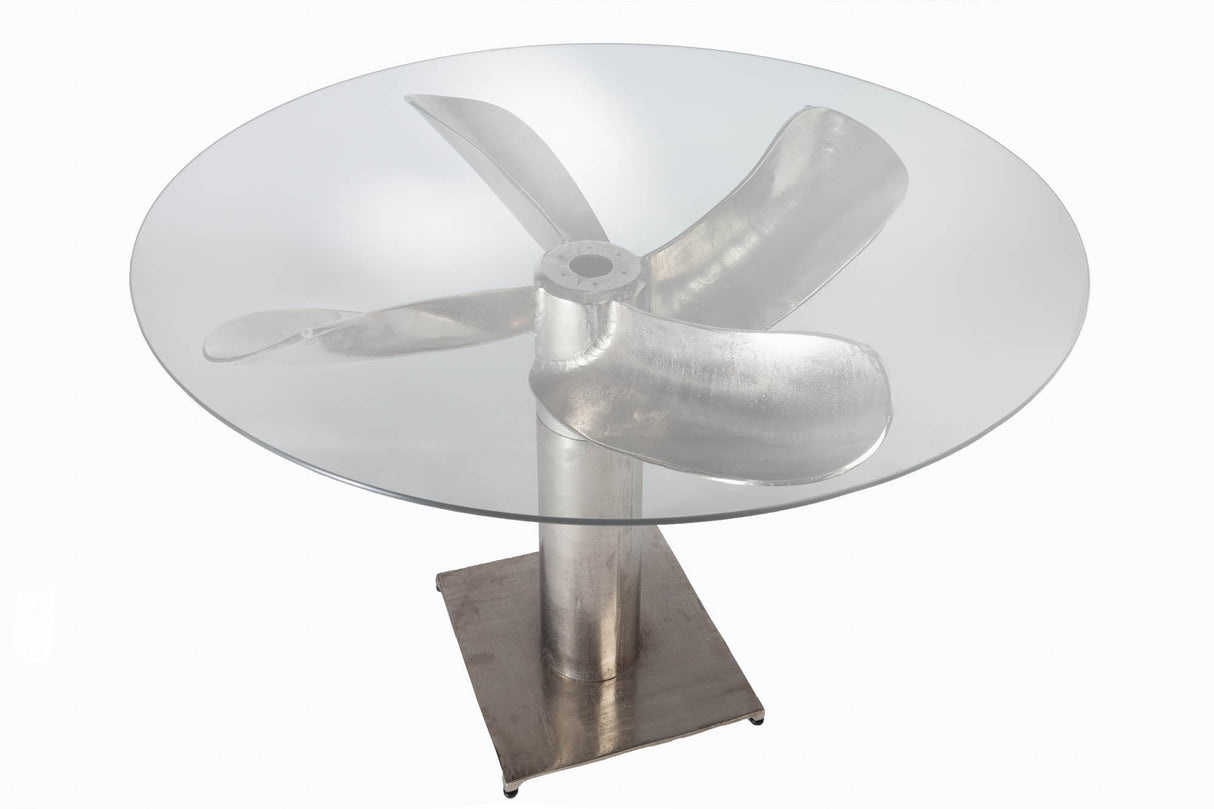 Glasplaat Ø 105cm rond voor eettafels 8mm gehard glas - 39923