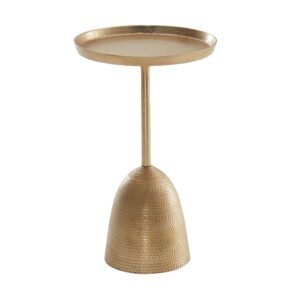 Bijzettafel goud aluminium rond 53 cm - WL6.670
