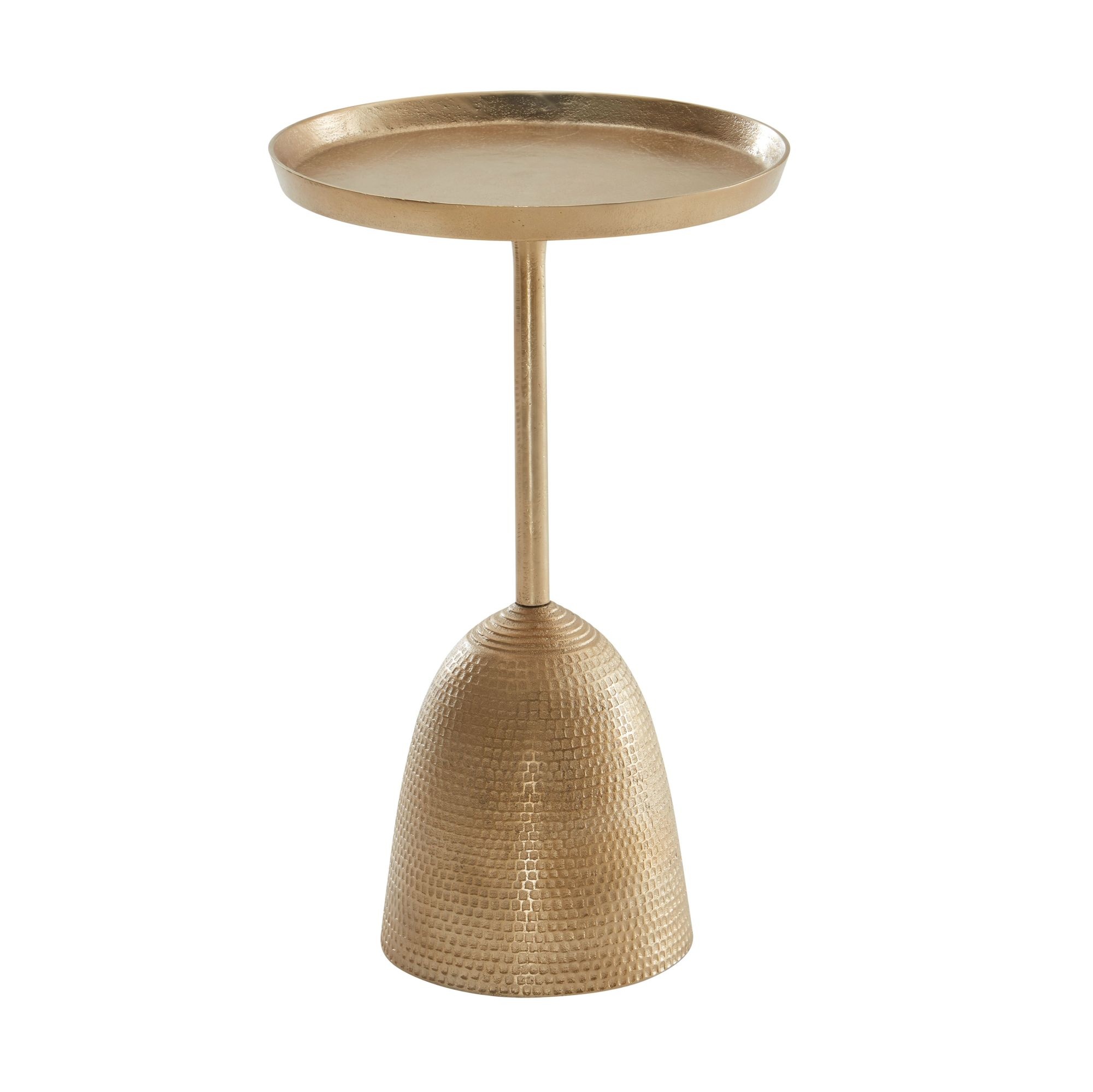Bijzettafel goud aluminium rond 53 cm - WL6.670