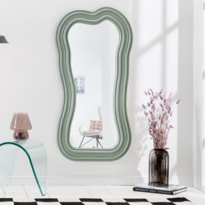 Design wandspiegel ALICE II 100cm pastel saliegroen - 43163