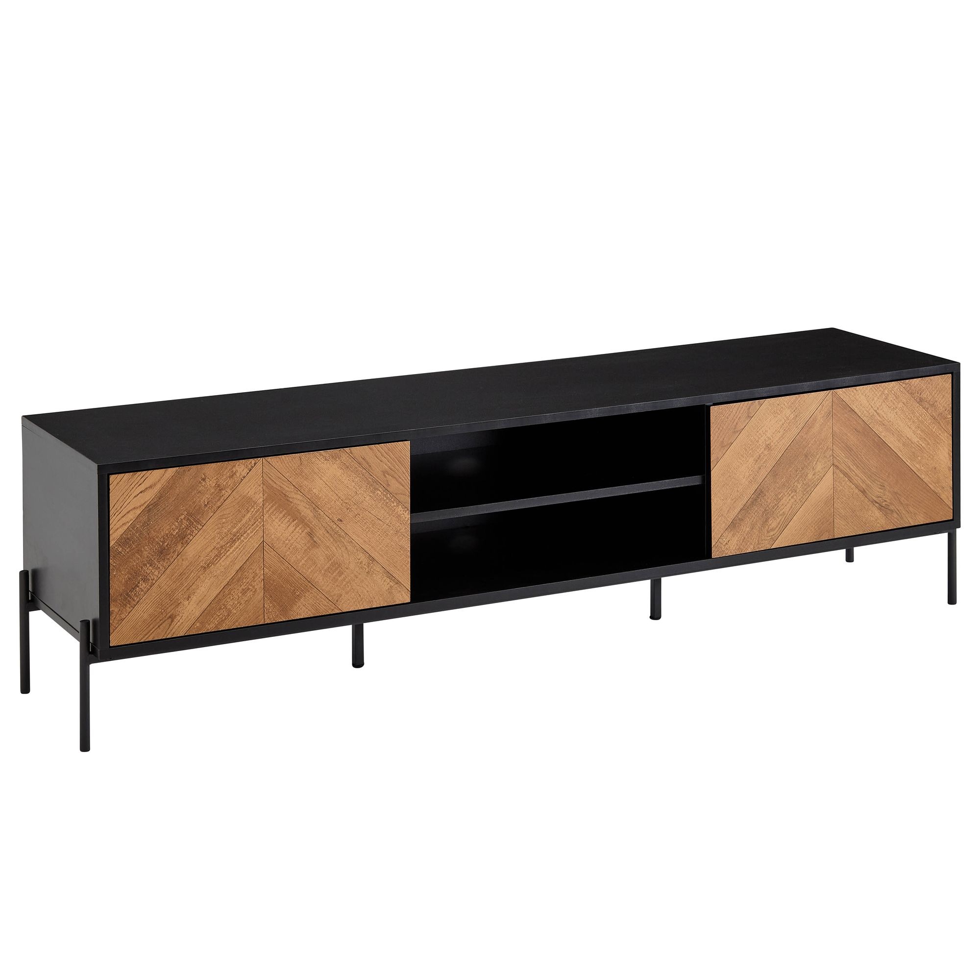 Tv-meubel TV- zwart 163 cm breed - WL6.580