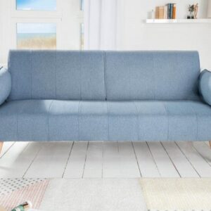 Design slaapbank DIVANI 220cm lichtblauw bedfunctie 3-zitsbank Scandinavisch design - 40088