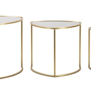 SALONTAFEL DRIEHOEK SET 3 PZ CM Ø 60X50-50X45-40X40 - 1426430000