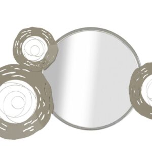 MUUR IJZEREN PANEEL HOP MET SPIEGEL CM 106X3,8X48 - 325840000
