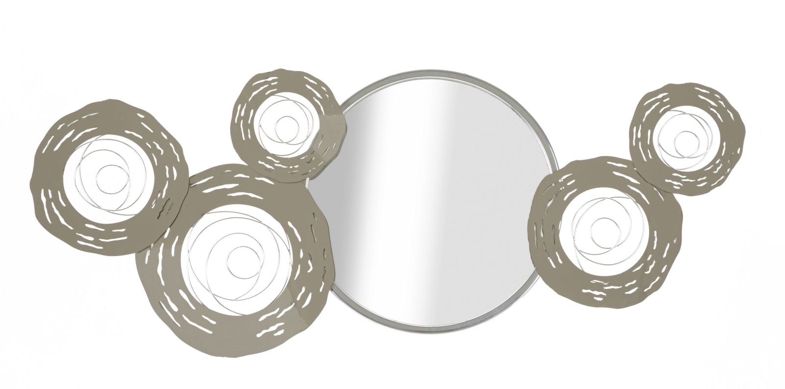 MUUR IJZEREN PANEEL HOP MET SPIEGEL CM 106X3,8X48 - 325840000