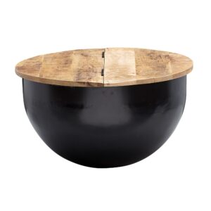 Salontafel metaal zwart 60 cm - WL6.323