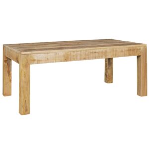 salontafel RUSTICA 110 x 60 x 47 cm massief hout Mango Nature | Landelijke stijl salontafel Rustieke Koffietafel | Massief houten tafel woonkamer - WL5.085