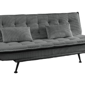 Slaapbank JAZZ 195 cm 3-zits, corduroy grijs - 47524