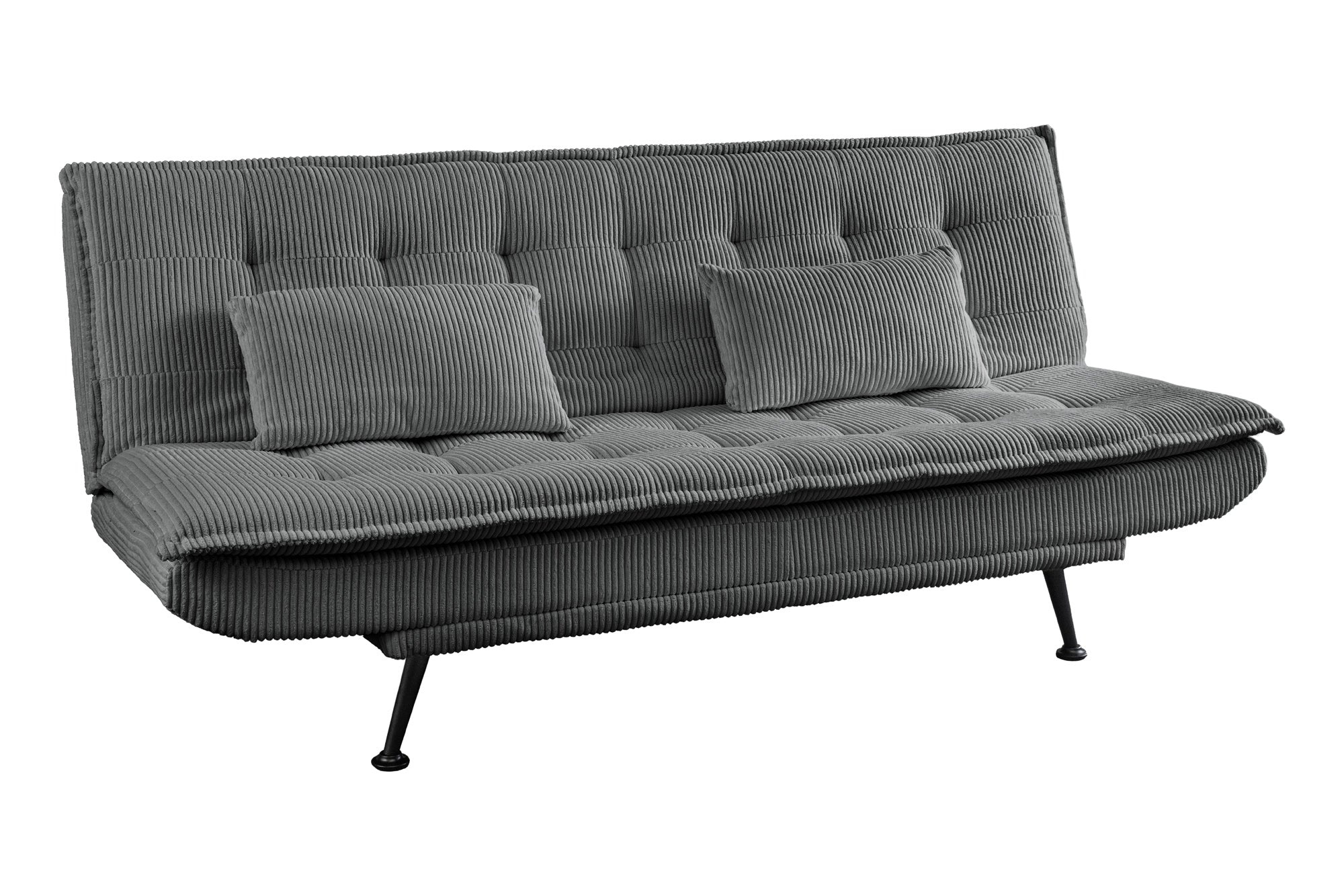 Slaapbank JAZZ 195 cm 3-zits, corduroy grijs - 47524
