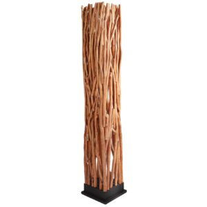 Vloerlamp NATURE ART 175 cm, gemaakt van naturel longanhout, inclusief lichtbron - 40484