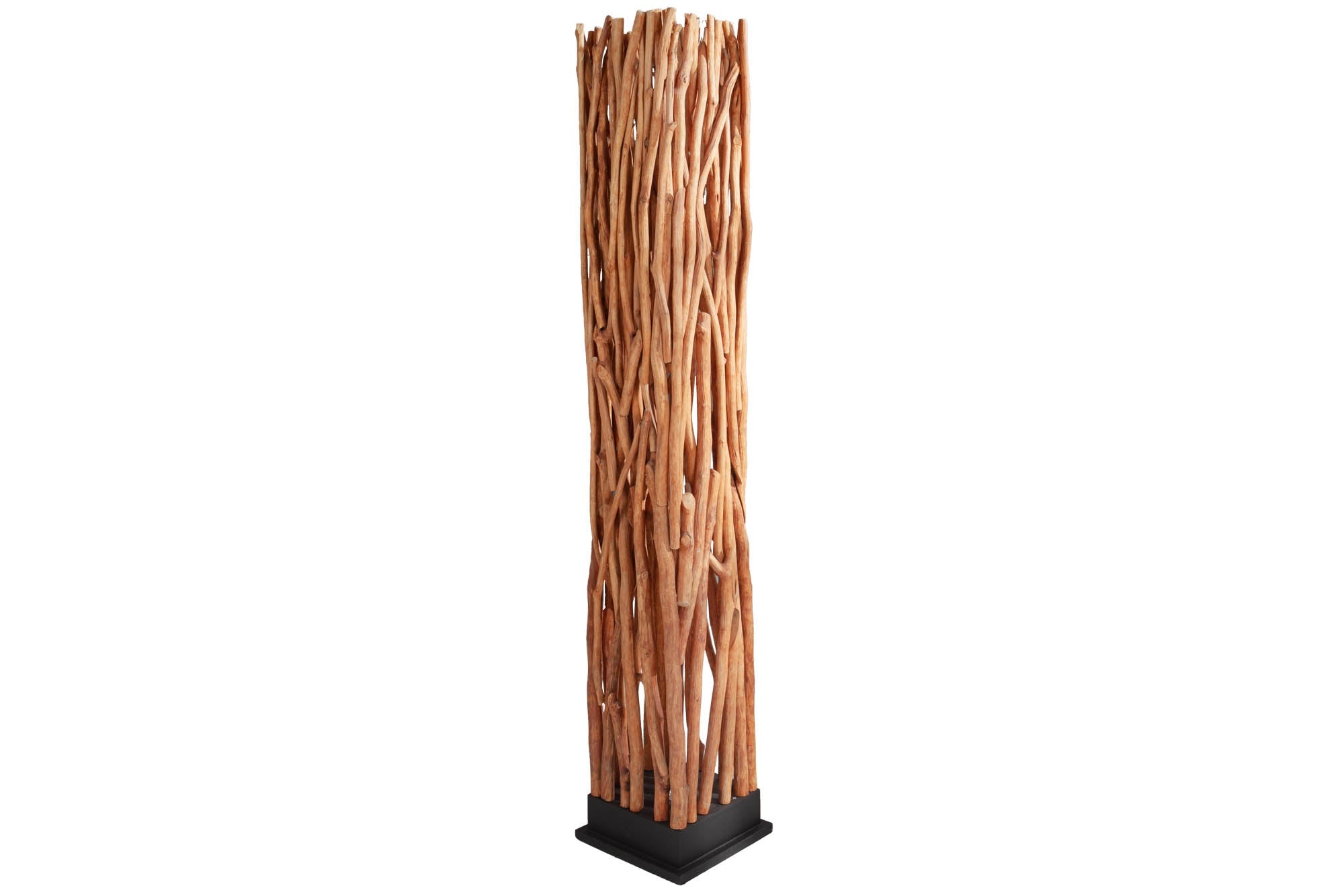 Vloerlamp NATURE ART 175 cm, gemaakt van naturel longanhout, inclusief lichtbron - 40484