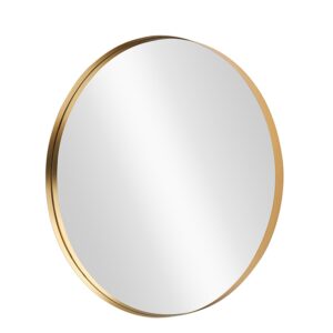 Wandspiegel PORTRAIT 75 cm rond aluminium goud - 48237