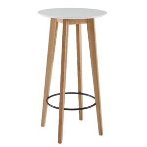 Bartafel wit rond 60x110x60 cm - WL6.094