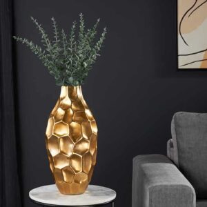Elegante Vaas ORGANIC ORIENT 45cm goud Hammerschlag Design - 41545