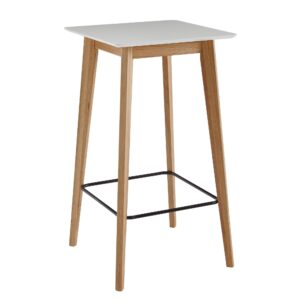 Bartafel hout wit 60 cm - WL6.084
