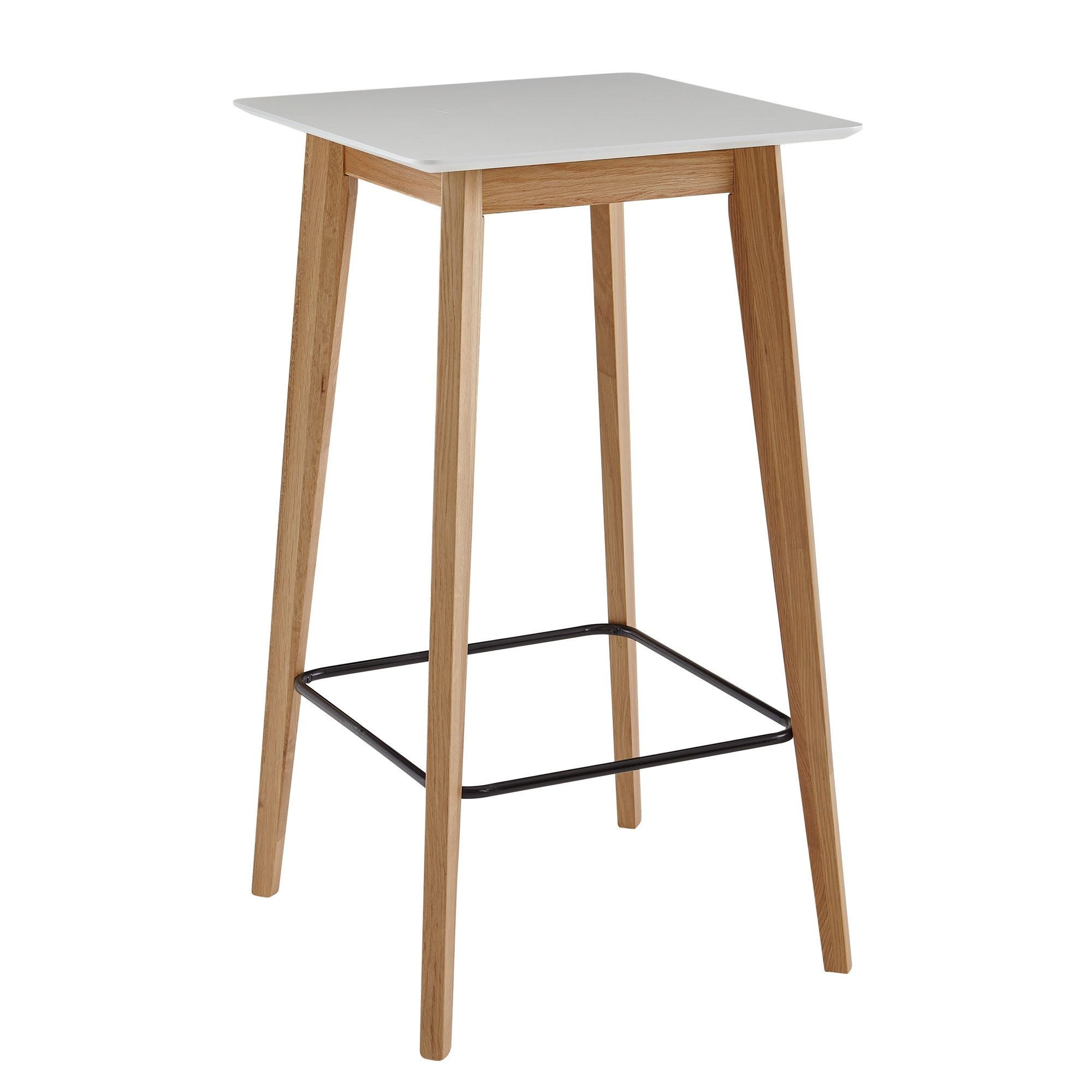 Bartafel hout wit 60 cm - WL6.084
