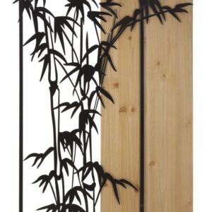 WANDPANEEL BAMBOE IJZER EN HOUT CM 58X2X80 - 324490000