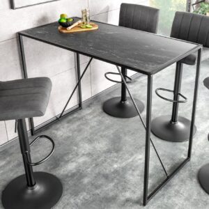 Moderne bartafel SLIM LINE 120 cm grafiet metalen bartafel - 44736