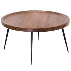 Salontafel bruin sheesham 75 cm breed - WL5.678
