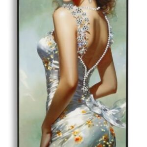 ELEGANT GELAKT CANVAS MET FRAME -B- CM 52X4,5X152 - 032605000B