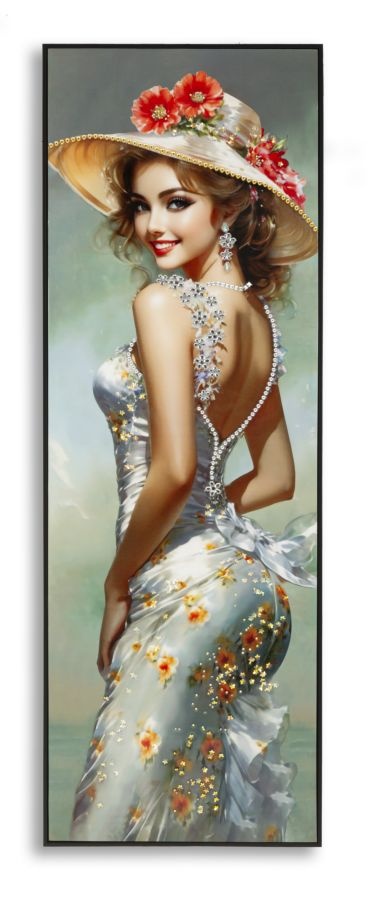 ELEGANT GELAKT CANVAS MET FRAME -B- CM 52X4,5X152 - 032605000B