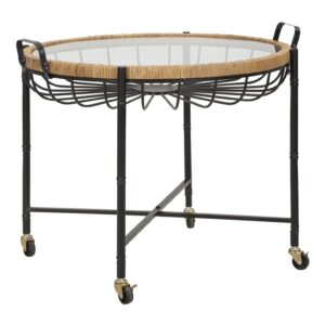 SALONTAFEL CEBU MET GLAS EN PUTTEN CM 70,5X65X57 - 1425910000
