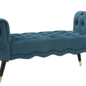 BANKJE PARIJS TEAL/GOUD CM 120X40X60 - 14227900PT