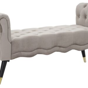 BANKJE PARIJS GRIGIA/GOUD CM 120X40X60 - 14227900PG