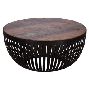 Salontafel NISHA hout en metaal 70 cm breed - WL5.547