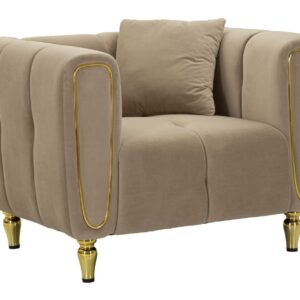 FAUTEUIL ALMA GRIJS MET KUSSEN CM 97X81X71 - 14282700PG