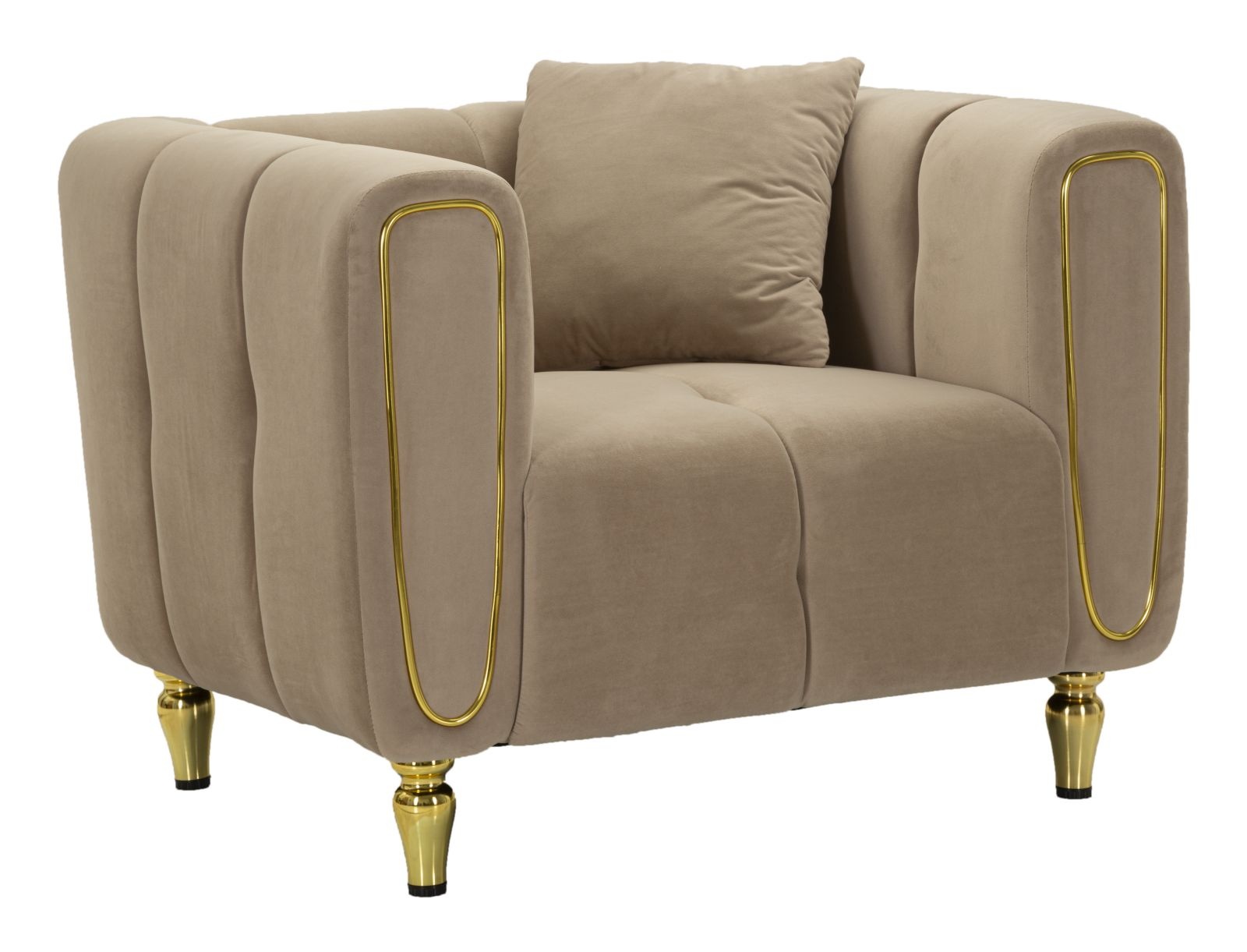 FAUTEUIL ALMA GRIJS MET KUSSEN CM 97X81X71 - 14282700PG