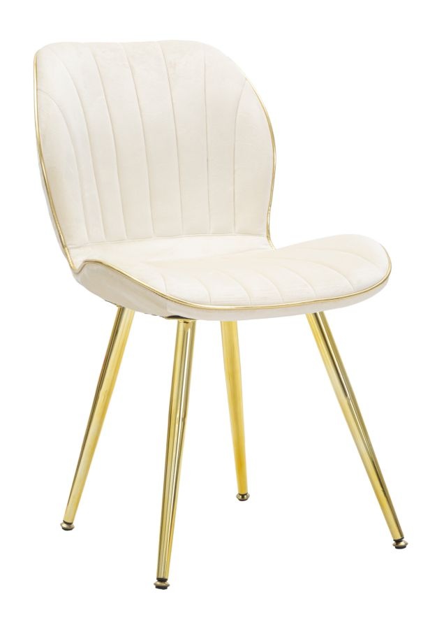 PARIS STOEL SPACE CRÈME/GOUD SET 2 PZ CM 46X58X77 - 142562000C