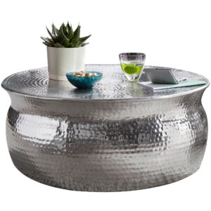 Salontafel KARAM aluminium zilver 75 cm - WL5.451