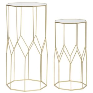 TELEFOONHOUDER NIEUWE GLAZEN SET 2 STUKS CM 50X46X100-40X37X80 - 1427820000