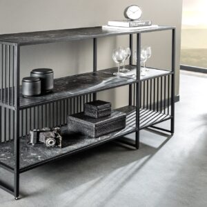 Moderne boekenkast ARCHITECTURE 120cm grafiet - 44764