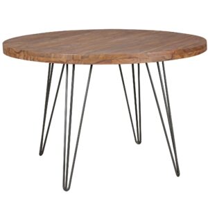 Eettafel sheeshamhout rond 120 cm - WL5.201