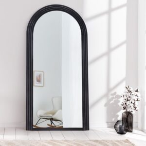 Design wandspiegel ART DECO 160cm zwart - 43156