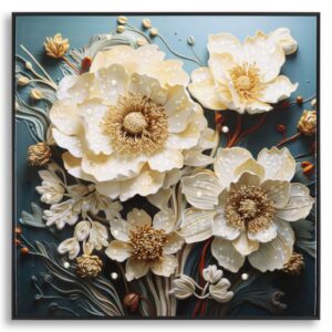 LAQUARED MUUR HIJGEN MET FRAME NARCY -B- CM 82X4X82 - 032569000B
